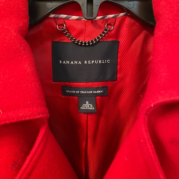 Banana Republic Red Coat - Picture 9 of 11
